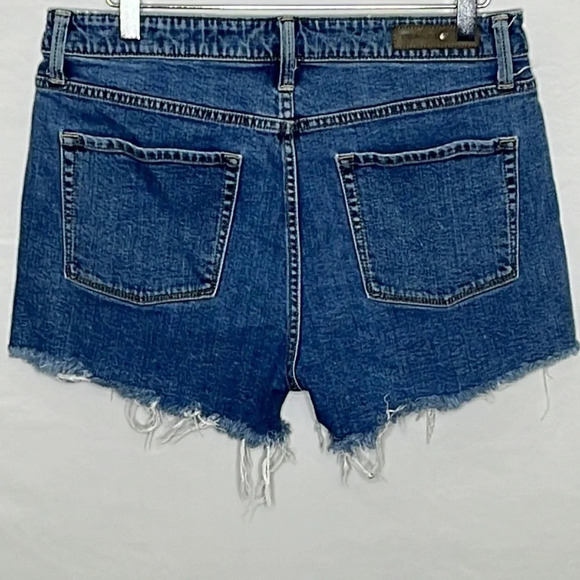 Treasure & Bond Foster Boyfriend High Rise Exposed Button Fly Cut Off Short - 29 - Picture 2 of 7